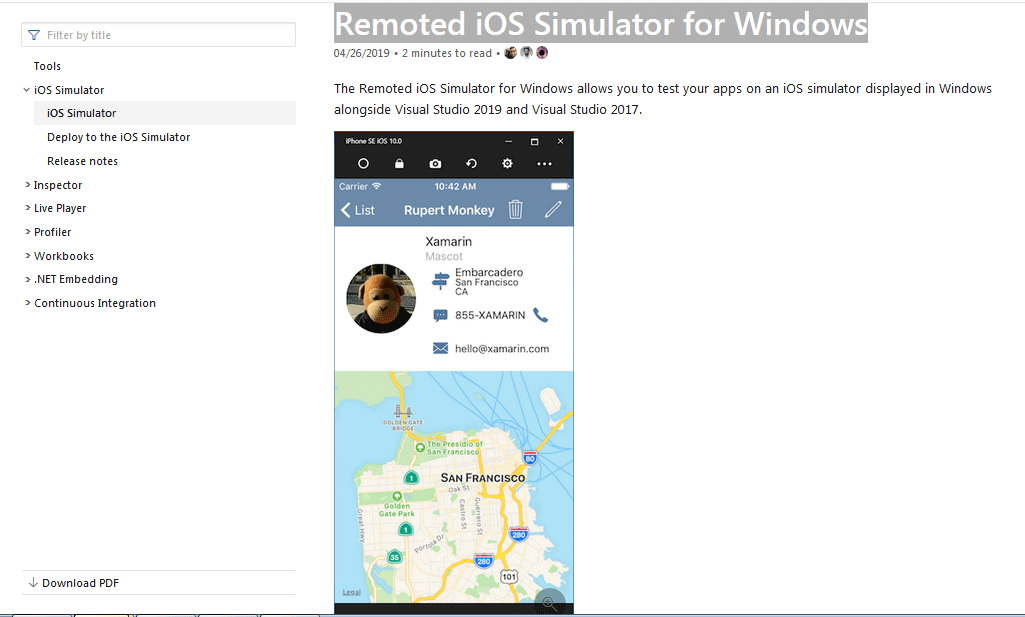 Remoted iOS Simulator for Windows